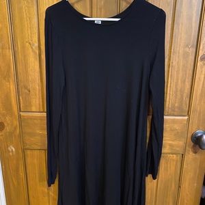 Long sleeve black dress